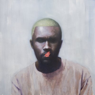 緑色の髪の肖像画 作： 