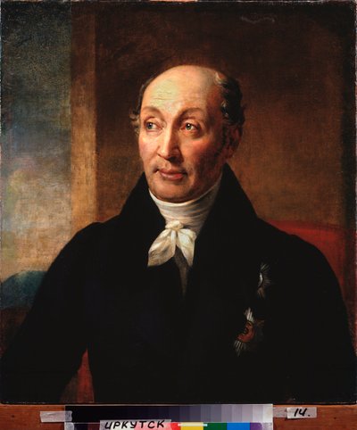 国務長官ミハイル・スペランスキー伯爵の肖像 (1772-1839) 作： Alexander Grigoryevich Varnek