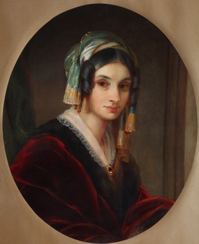 Alexandra Smirnova-Rosset 1809-1882、1841の肖像 作： Alexander Grigoryevich Varnek
