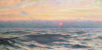 日没、1900年頃 作： Alexander Harrison