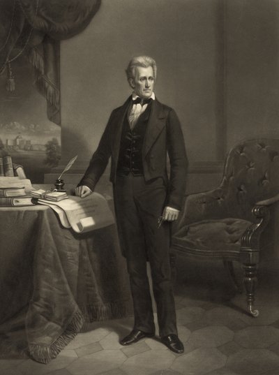 ジャクソン大統領、1860年頃 作： Alexander Hay Ritchie