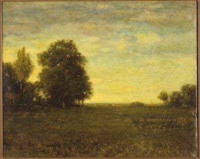 木のある草原 作： Alexander Helwig Wyant