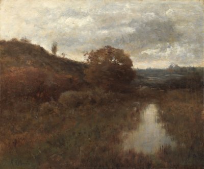 秋の風景とプール 作： Alexander Helwig Wyant