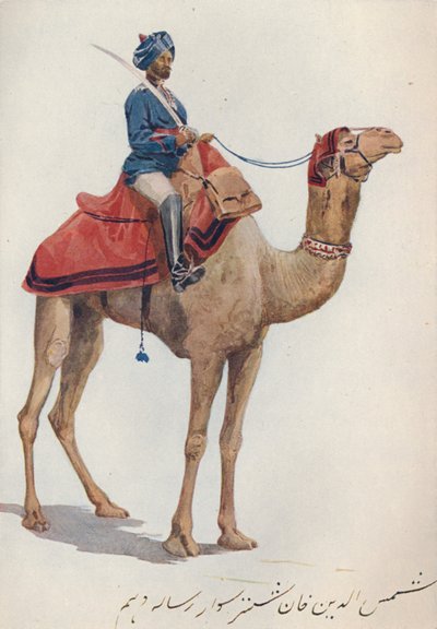 第10ベンガルランサーズのラクダソワール、c1880 1905。 作： Alexander Henry Hallam Murray