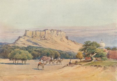 ジョードプル-要塞の概観、c1880 1905。 作： Alexander Henry Hallam Murray