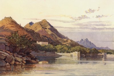 The Ana Sagar, Ajmere (カラーリトグラフ) 作： Alexander Henry Hallam Murray