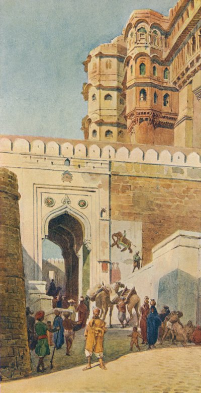 宮殿への上昇、ジョードプル、c1880 1905。 作： Alexander Henry Hallam Murray