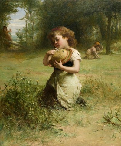 野の花」1865年頃～75年頃（油彩・キャンバス 作： Alexander Hohenlohe Burr
