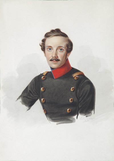 Arist Fyodorovich von Gersdorff 1805-1883、1840の肖像 作： Alexander Ivanovich Klünder