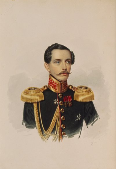 ミハイル・ヴァシリエヴィッチ・パシュコフの肖像1802-1863、1838 作： Alexander Ivanovich Klünder
