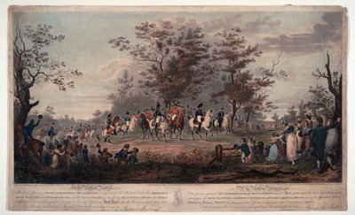 プロイセンのフレデリック・ヴィルヘルム（フレデリック＝ギヨーム）3世（1770-1840） - ハイドパークで閲兵する連合国の支配者たち 1814年 - プリンスリージェント、プロイセンのウィリアム3世、アレクサンダー1世（ロシアのアレクサンダー1世 作： Alexander Ivanovich Sauerweid
