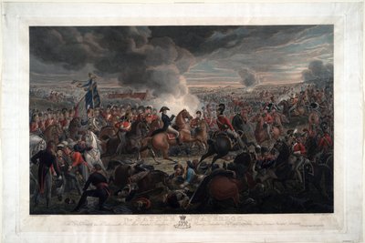 ワーテルローの戦い」 - ザウァーヴァイト、アレクサンダー・イヴァノヴィッチ（1783-1844） - 1819 - エッチング、水彩 - 61,6x91,3 - 個人蔵 作： Alexander Ivanovich Sauerweid