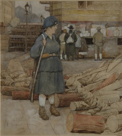 民兵、1920 作： Alexander Ivanovich Vakhrameyev