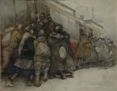 トラムで、1920 作： Alexander Ivanovich Vakhrameyev