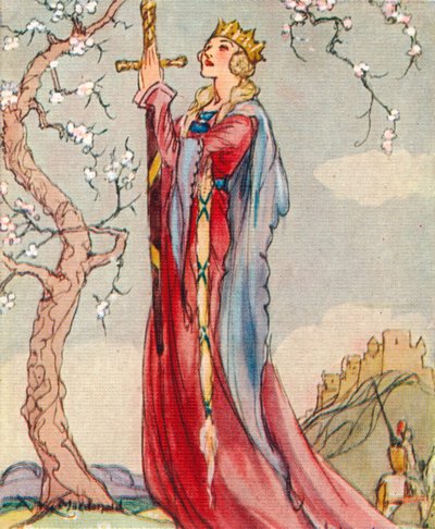 アーサー王のグィネヴィア女王、1937年 作： Alexander K. MacDonald