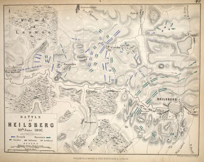 ハイルスバーグの地図、ウィリアムブラックウッドアンドサンズ発行、エジンバラとロンドン、1848年（手描きの彫刻） 作： Alexander Keith Johnston