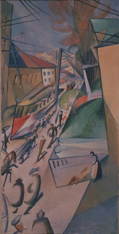 トラム、1914年 作： Alexander Bogomazov