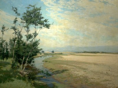 フィンドホーンバックウォーター、スコットランド、モーレイファース、1886 作： Alexander Mann