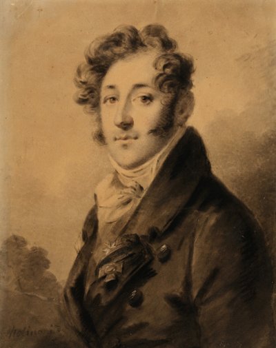 コンスタンチン・ヤコブレビッチ・ブルガコフの肖像 1782-1835、1800年代 作： Alexander Molinari