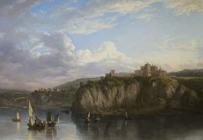 海からのカリー城、1816年 作： Alexander Nasmyth