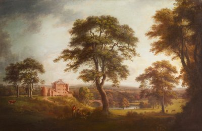 ダルハウジー城（油彩・キャンバス） 作： Alexander Nasmyth