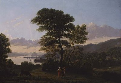 ダンバートンロック（油彩・キャンバス） 作： Alexander Nasmyth