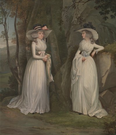 エレノアとマーガレット・ロス、1785年から1790年の間。 作： Alexander Nasmyth