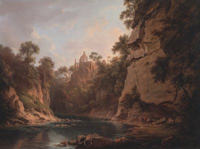 1820年から1822年にかけて、エジンバラ近郊のホーソーンデン城。 作： Alexander Nasmyth