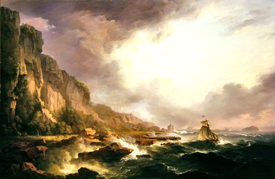 ポーテンクロス-クライド河口にて（油彩・キャンバス） 作： Alexander Nasmyth