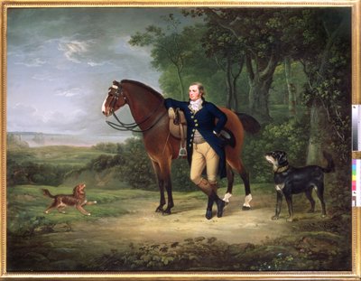 紳士の肖像、おそらくジョージ・ヘイ、ツイードデール第7侯爵、1790年頃 作： Alexander Nasmyth
