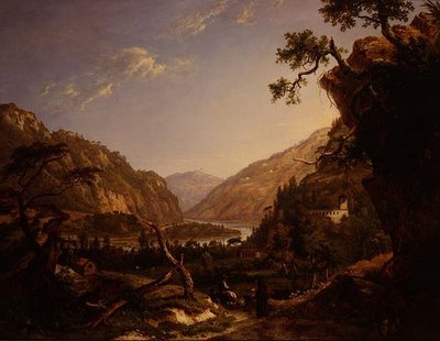 チロルのロッキー川の風景 作： Alexander Nasmyth
