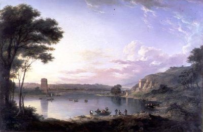 バーウィック・オン・トゥイード近くのユニオン・ブリッジ 1819年頃（油彩・キャンバス） 作： Alexander Nasmyth