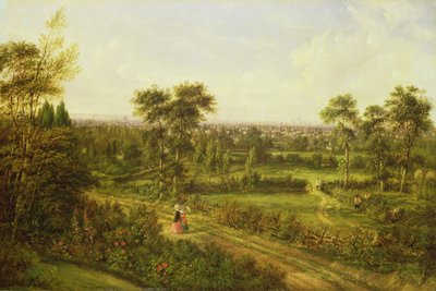 デンマークの丘からのロンドンの眺め 作： Alexander Nasmyth