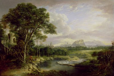 エディンバラ市の眺め、1822年頃（キャンバスに油彩） 作： Alexander Nasmyth