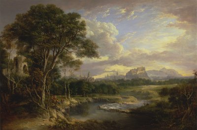 エジンバラ市の眺め、カリフォルニア州。 1822年。 作： Alexander Nasmyth