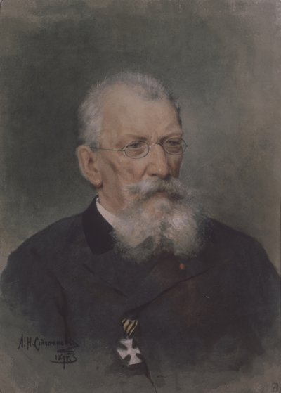 芸術家ピョートル・P・ソコロフの肖像 1821-1899 作： Alexander Nikolaevich Stepanov