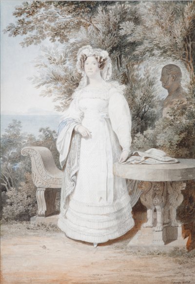 スペインのマリア・イザベラ（1789年～1848年、2つのシチリアの女王）の肖像（1825年 作： Alexander Pavlovich Briullov