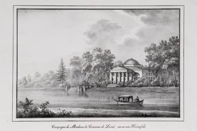アプテカルスキー島の伯爵夫人の夏の家シリーズ1820年代のサンクトペテルブルクのシリーズの眺め 作： Alexander Pluchart