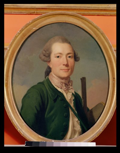 ハンティングドレスのピエールフランソワドゥクルーゼル（1734-83） 作： Alexander Roslin