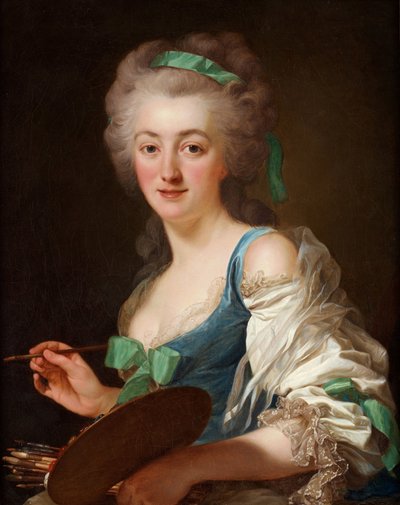 アン・ヴァレイヤー・コスターの肖像 1744-1818, 1783. 作： Alexander Roslin