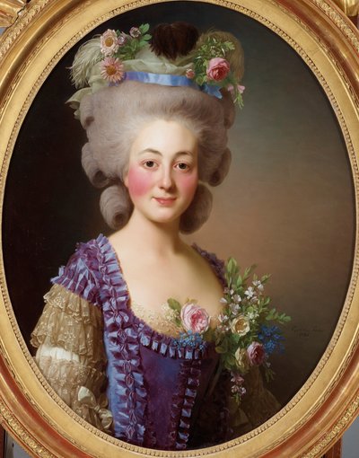 バイエルン-グロスベルクからの伯爵夫人の肖像 作： Alexander Roslin