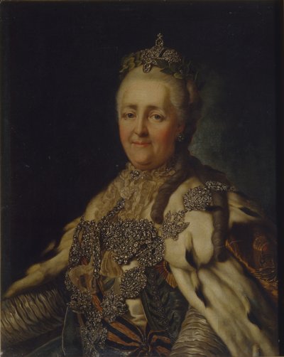 皇后キャサリン2世の肖像1729-1796 作： Alexander Roslin