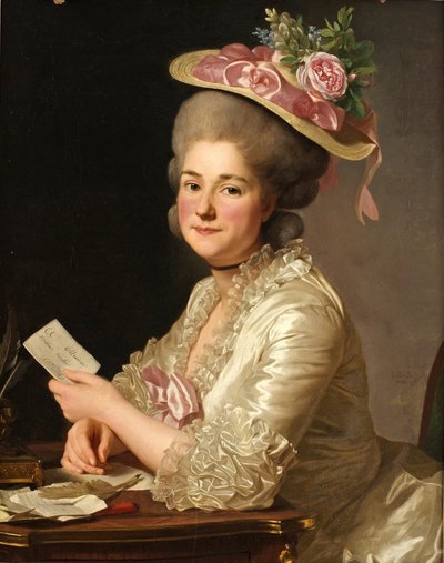 マリーエミリーキュヴィリエの肖像、1 Bou、1779年 作： Alexander Roslin