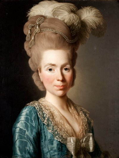 ナタリア王女の肖像ペトロヴナガリツィネ1741-1837年、1777年 作： Alexander Roslin