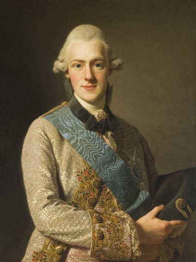 スウェーデン人：フレドリック・アドルフ（1750～1803）、スウェーデン王子、グスタフ3世の弟 フレドリック・アドルフ公爵、グスタフ3世の弟 作： Alexander Roslin