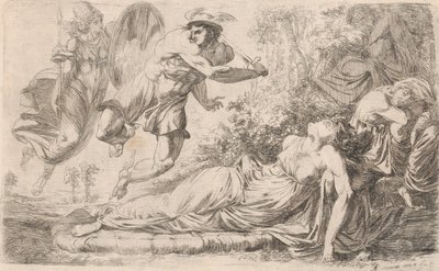 ペルセウスと眠るメデューサ、1774年。 作： Alexander Runciman
