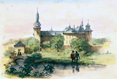 ゴール城（アレクサンダー・シェープケンス、1840年頃） 作： アレクサンダーシェープケンス