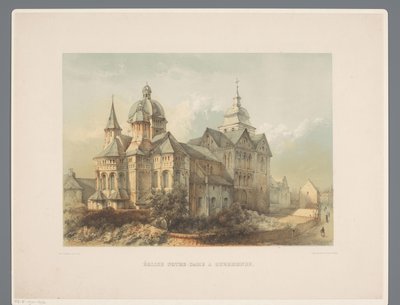 Onze Lieve Vrouwe Munsterkerk te Roermond ルールモンドの聖母教会 (オブジェクトのタイトル) リンブルフの11世紀から13世紀までの建築の古代遺跡（シリーズタイトル） 作： Alexander Schaepkens