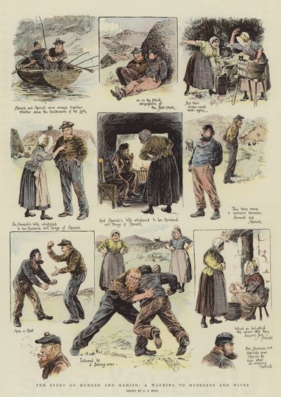 夫と妻への警告、ホームシェとハミッシュの物語（クロモリト） 作： Alexander Stuart Boyd