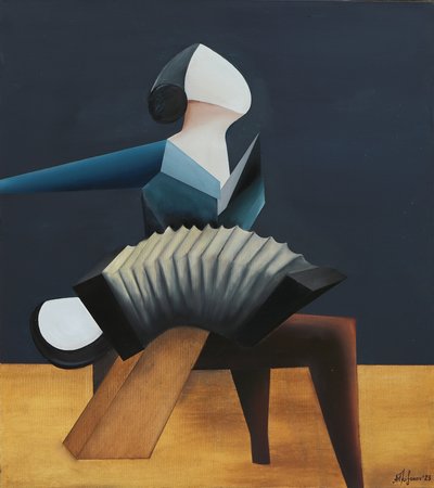 幾何学的なアコーディオン奏者 作： Alexander Trifonov